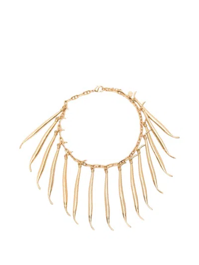 Jacquemus Golden Bean Charms Necklace