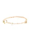 Jacquemus Signature Logo Chain Bracelet In Gold