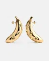 Jacquemus Les Boucles Bananes Earrings In Golden