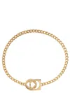 JACQUEMUS GOLDEN ROUND SQUARE NECKLACE
