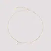Jacquemus Golden Signature Charm Necklace In Golden
