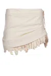 Jacquemus Tiered Skirt With Drawstring Hem And Ruffle Detailing