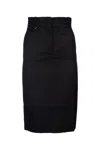 Jacquemus La Jupe Bari Virgin Wool Midi Skirt