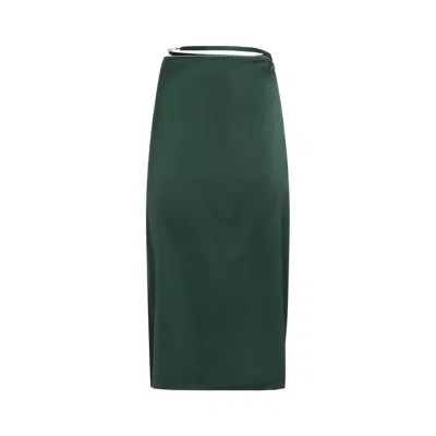 Jacquemus Women's Night Skirt In Green