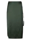 Jacquemus La Jupe Notte Skirt In Dark Green