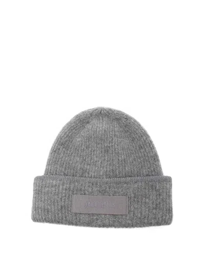 Jacquemus Grey Beanie In Brown