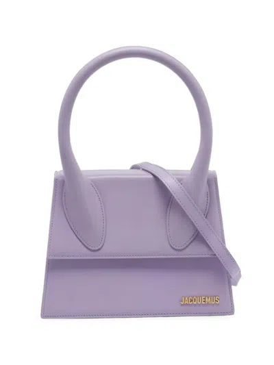 Pre-owned Jacquemus Grand Le Chiquito Tote Bag In Purple