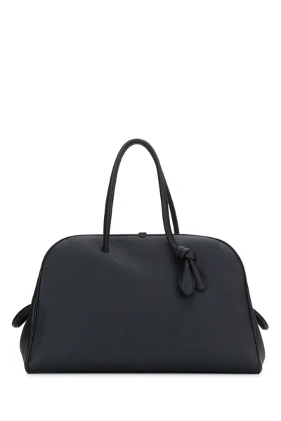 Jacquemus Grand Turismo Leather Shoulder Bag In Black