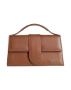 Jacquemus Grande Bambino Woman Handbag Brown Size - Leather