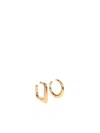 JACQUEMUS GRANDES CREOLES OVALO GOLD EARRINGS