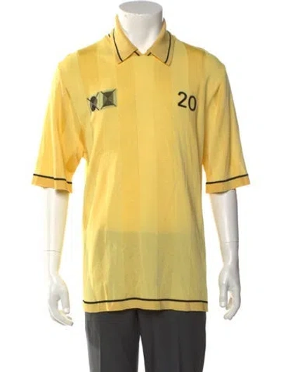 Pre-owned Jacquemus Graphic Print Collar Polo Shirt W/ Tags In Neutral