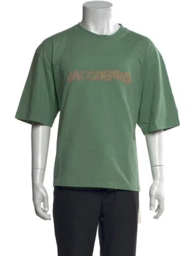 Pre-owned Jacquemus Graphic Print Crew Neck T-shirt In Green