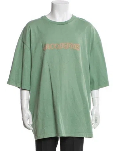 Pre-owned Jacquemus Graphic Print Crew Neck T-shirt In Green
