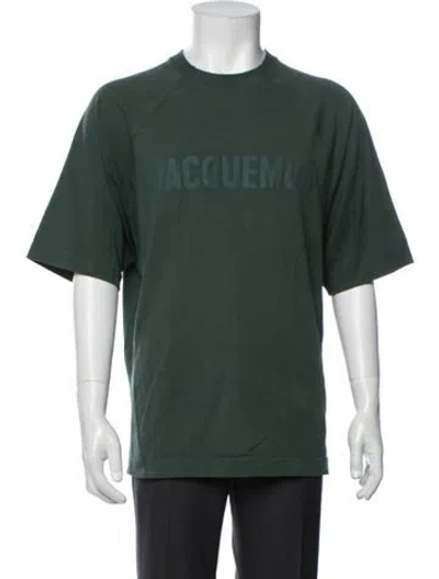Pre-owned Jacquemus Graphic Print Crew Neck T-shirt In Green