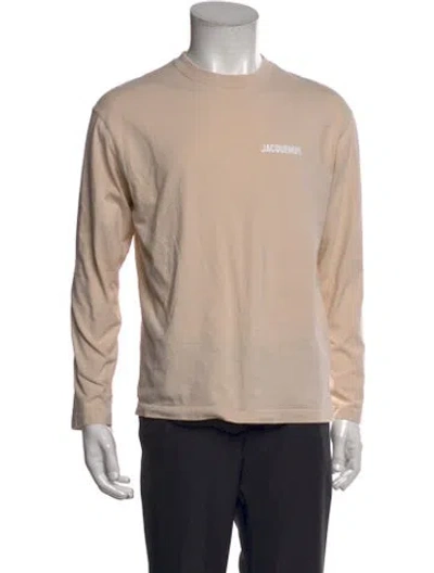 Pre-owned Jacquemus Graphic Print Crew Neck T-shirt In Neutral