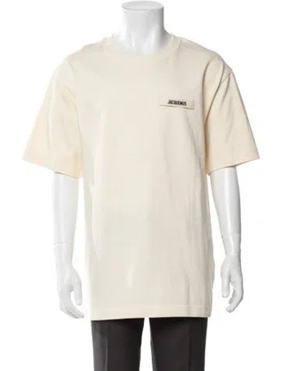 Pre-owned Jacquemus Graphic Print Crew Neck T-shirt In Neutral