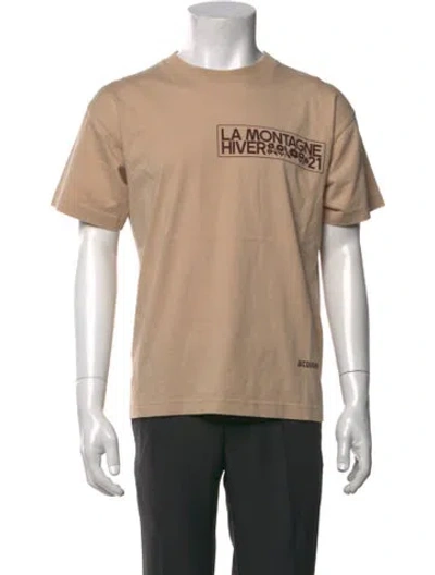 Pre-owned Jacquemus Graphic Print Crew Neck T-shirt In Neutrals