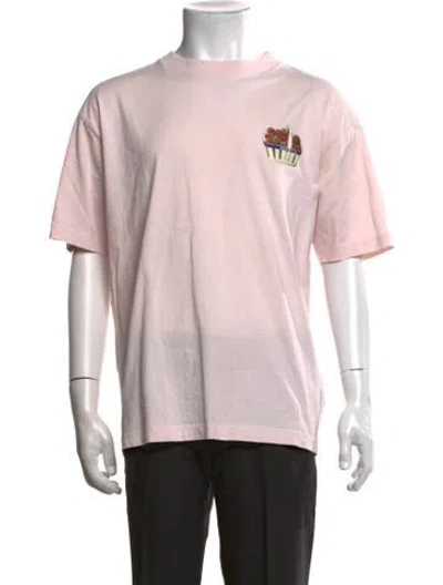 Pre-owned Jacquemus Graphic Print Crew Neck T-shirt In Pink