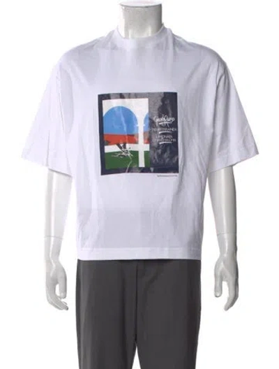 Pre-owned Jacquemus Graphic Print Crew Neck T-shirt W/ Tags In White