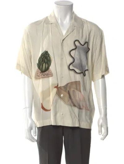 Pre-owned Jacquemus Graphic Print Short Sleeve Shirt In Neutral