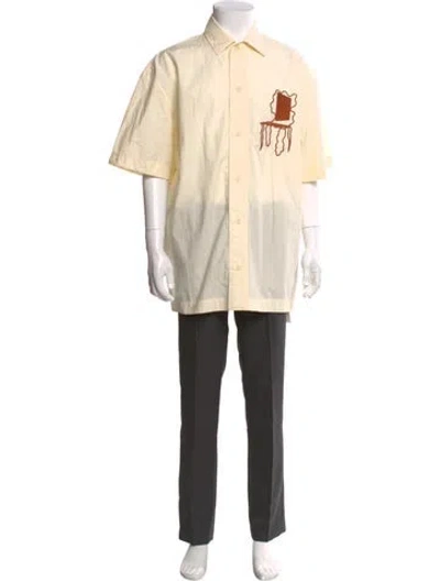 Pre-owned Jacquemus Graphic Print Short Sleeve Shirt In Neutral
