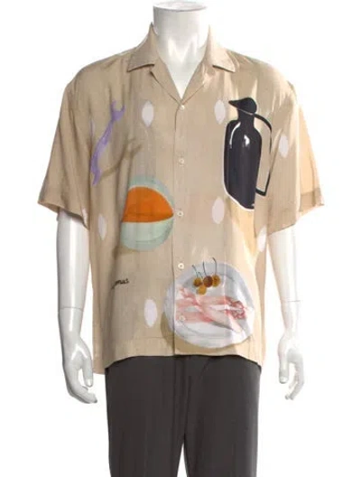Pre-owned Jacquemus Graphic Print Short Sleeve Shirt In Neutral