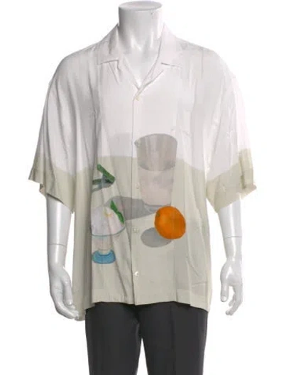 Pre-owned Jacquemus Graphic Print Three-quarter Sleeve Shirt In Neutral