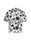 Jacquemus La Chemise Jean Printed Linen Shirt In Bianco