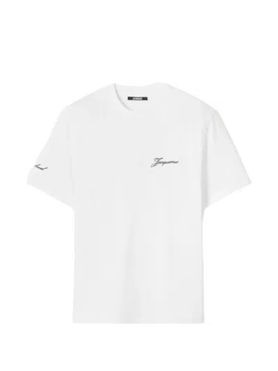 Jacquemus Graphic-print Courchevel T-shirt In White