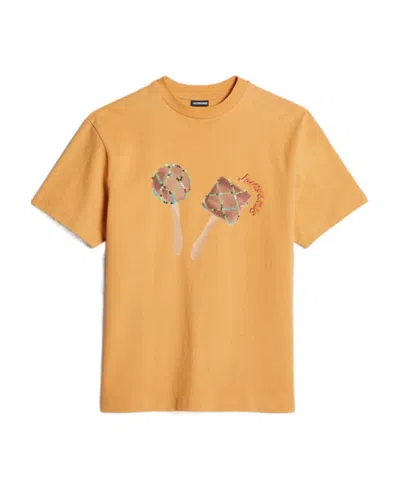 Jacquemus Graphic-print T-shirt In Orange