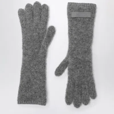 JACQUEMUS JACQUEMUS  GRAY ALPACA GLOVES