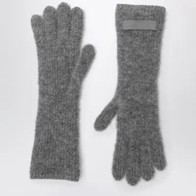 Jacquemus Gray Alpaca Gloves