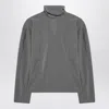 Jacquemus Gray Chale Blouse With Scarf In Gray