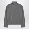 Jacquemus Gray Chale Blouse With Scarf In Gray