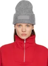 Jacquemus Gray La Casa 'the Gros Grain' Beanie In Gray