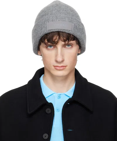 Jacquemus Gray La Casa 'the Gros Grain' Beanie