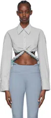 Jacquemus Gray 'la Chemise Perli' Shirt In 910 Light Grey