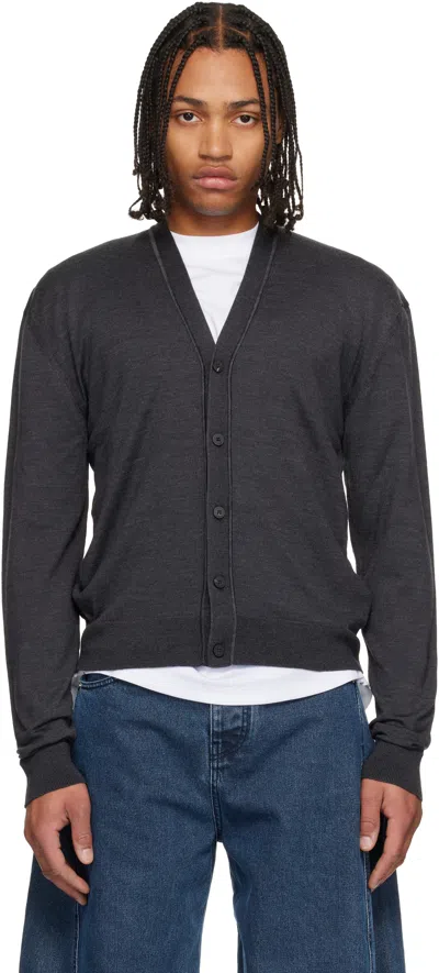 JACQUEMUS GRAY 'LE CARDIGAN BRODE' CARDIGAN