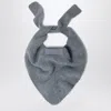 Jacquemus Gray Scarf With Grosgrain Logo In Gray