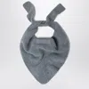 Jacquemus Gray Scarf With Grosgrain Logo