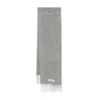 Jacquemus The Carro Fringed Scarf In Gray
