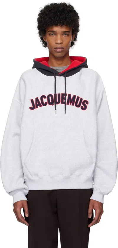 JACQUEMUS GRAY 'THE BASEBALL' HOODIE