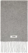 Jacquemus Gray 'the Carro' Scarf