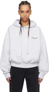 Jacquemus Gray 'the Corto' Hoodie In 9cn Uni Club Grey