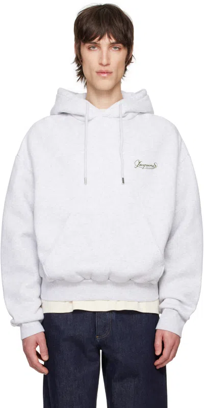 Jacquemus Gray 'the Corto' Hoodie In 9cn Uni Club Grey