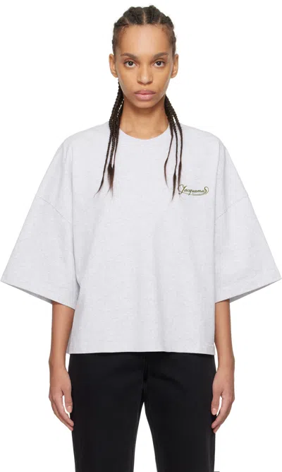Jacquemus Gray 'the Corto' T-shirt In 9cn Uni Club Grey
