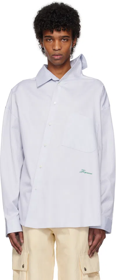 Jacquemus Gray 'the Cuadro' Shirt In 910 Light Grey