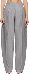 Jacquemus Gray 'the Curvo' Trousers In Gray