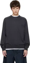 Jacquemus Long Sleeve Crewneck Sweater With Ribbed Cuffs In Blue