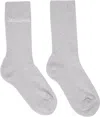 Jacquemus Gray 'the ' Socks In 920 Medium Grey
